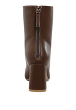 Load image into Gallery viewer, Neapolitan Faux Leather Square Toe Ankle Boots