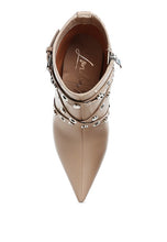 Load image into Gallery viewer, Jaunts Eyelets &amp; Studs Harness Ankle Boots