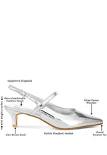 Load image into Gallery viewer, Abloom Kitten Heel Slingback Sandals