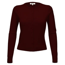 Load image into Gallery viewer, Long Sleeve Spandex Sweater Cardigan