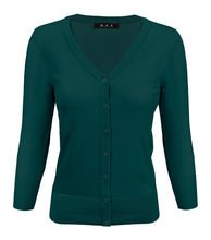 Load image into Gallery viewer, Crewneck Button Down Knit Plus Size  Cardigans