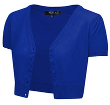 Load image into Gallery viewer, Cropped Bolero Button Down plus Cardigan Sweater