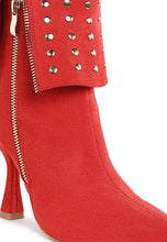 Load image into Gallery viewer, Piccini Stud Embellished Foldover Boots