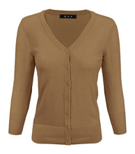 Load image into Gallery viewer, Crewneck Button Down Knit Plus Size  Cardigans