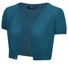 Load image into Gallery viewer, Cropped Bolero Button Down plus Cardigan Sweater