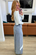 Load image into Gallery viewer, Beau Blue Light Wash Frayed Exposed Seam Wide Leg Denim Overall