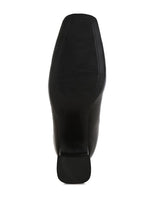 Load image into Gallery viewer, Kostaka Patent Square Toe Ankle Boots