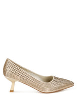 Load image into Gallery viewer, Dinah Rhinestones Embellished Kitten Heel Pumps