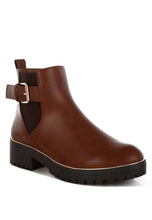 Load image into Gallery viewer, Antorin Chunky Buckle Detail Ankle Boots