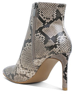 Load image into Gallery viewer, Tatria Textured Stiletto Heel Ankle Boots
