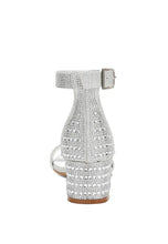 Load image into Gallery viewer, Twerky Rhinestones Embellished Block Sandals