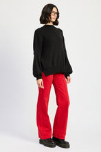 Load image into Gallery viewer, OVER FITTED LONG SLEEVE SWEATER TOP