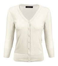 Load image into Gallery viewer, Crewneck Button Down Knit Plus Size  Cardigans