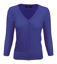 Load image into Gallery viewer, Crewneck Button Down Knit Plus Size  Cardigans