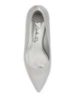 Load image into Gallery viewer, Dinah Rhinestones Embellished Kitten Heel Pumps