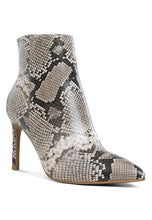 Load image into Gallery viewer, Tatria Textured Stiletto Heel Ankle Boots