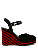 Load image into Gallery viewer, Manifest Dual Tone Wedge Sandals