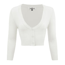 Load image into Gallery viewer, Women&#39;s Cropped Bolero 3/4 Sleeve Cardigan