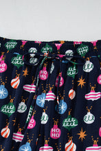 Load image into Gallery viewer, Christmas Lights Print Collared Neck Top and Pants Set