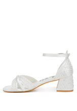 Load image into Gallery viewer, Cinnabon Pearl Embellished Strappy Sandals