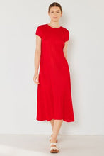Load image into Gallery viewer, Pleated Cap Sleeve A-Line Dress