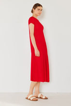 Load image into Gallery viewer, Pleated Cap Sleeve A-Line Dress
