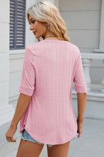 Load image into Gallery viewer, Eyelet Half Sleeve T-Shirt