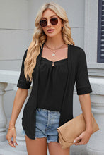Load image into Gallery viewer, Eyelet Half Sleeve T-Shirt