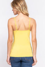 Load image into Gallery viewer, Adjustable Spaghetti Strap Round Neck Cami