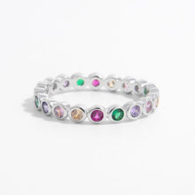 Load image into Gallery viewer, 925 Sterling Silver Contrast Zircon Ring