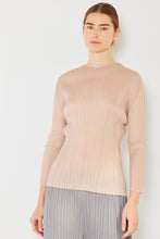 Load image into Gallery viewer, Pleated Long Sleeve Boatneck Top