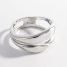 Load image into Gallery viewer, 925 Sterling Silver Double-Layered Ring