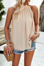 Load image into Gallery viewer, Ruched Grecian Neck Tank