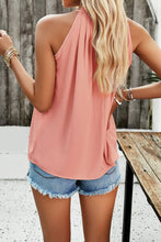 Load image into Gallery viewer, Ruched Grecian Neck Tank