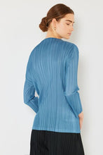 Load image into Gallery viewer, Pleated Long Sleeve Boatneck Top