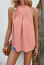 Load image into Gallery viewer, Ruched Grecian Neck Tank