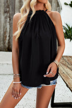 Load image into Gallery viewer, Ruched Grecian Neck Tank