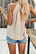 Load image into Gallery viewer, Ruched Grecian Neck Tank
