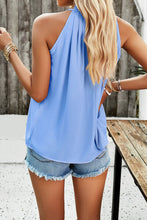 Load image into Gallery viewer, Ruched Grecian Neck Tank