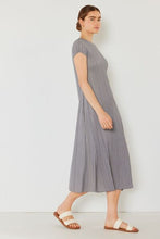 Load image into Gallery viewer, Pleated Cap Sleeve A-Line Dress