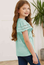 Load image into Gallery viewer, Round Neck Flutter Sleeve T-Shirt