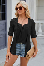 Load image into Gallery viewer, Eyelet Half Sleeve T-Shirt