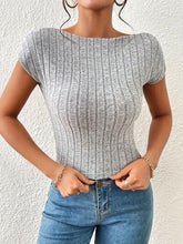 Load image into Gallery viewer, Backless Short Sleeve T-Shirt