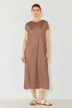 Load image into Gallery viewer, Pleated Cap Sleeve A-Line Dress
