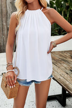 Load image into Gallery viewer, Ruched Grecian Neck Tank