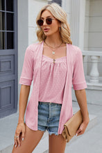 Load image into Gallery viewer, Eyelet Half Sleeve T-Shirt