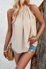 Load image into Gallery viewer, Ruched Grecian Neck Tank