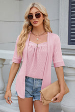 Load image into Gallery viewer, Eyelet Half Sleeve T-Shirt