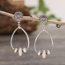 Load image into Gallery viewer, Artificial Turquoise Teardrop Earrings