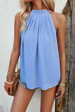 Load image into Gallery viewer, Ruched Grecian Neck Tank